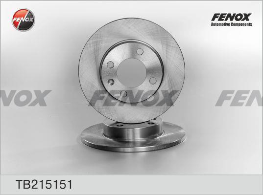 Fenox TB215151 Unventilated front brake disc TB215151: Buy near me in Poland at 2407.PL - Good price!
