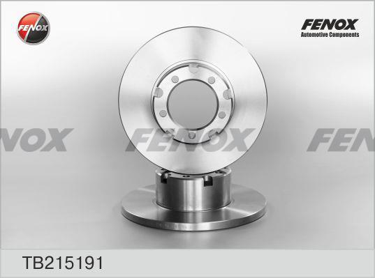 Fenox TB215191 Unventilated front brake disc TB215191: Buy near me in Poland at 2407.PL - Good price!