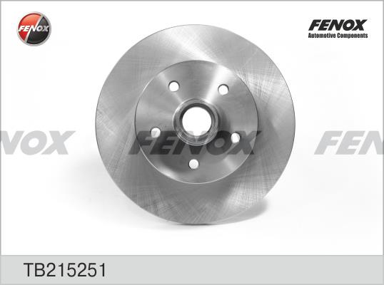 Fenox TB215251 Тормозной диск передний невентилируемый TB215251: Отличная цена - Купить в Польше на 2407.PL!