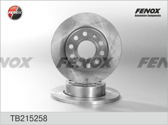 Fenox TB215258 Диск тормозной TB215258: Отличная цена - Купить в Польше на 2407.PL!