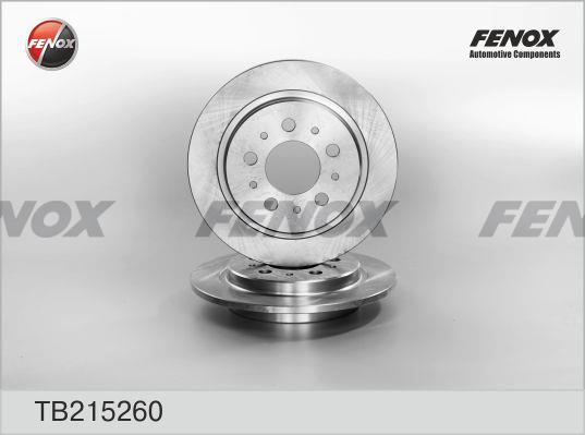 Fenox TB215260 Bremsscheibe hinten, unbelüftet TB215260: Kaufen Sie zu einem guten Preis in Polen bei 2407.PL!
