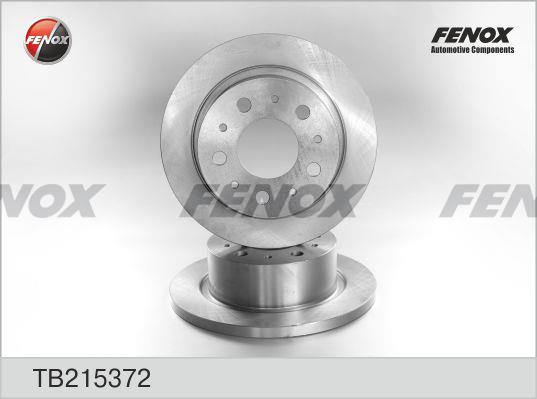 Fenox TB215372 Brake disc TB215372: Buy near me in Poland at 2407.PL - Good price!