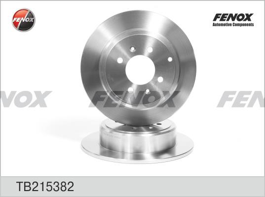 Fenox TB215382 Тормозной диск задний невентилируемый TB215382: Отличная цена - Купить в Польше на 2407.PL!