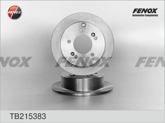 Fenox TB215383 Rear brake disc, non-ventilated TB215383: Buy near me at 2407.PL in Poland at an Affordable price!