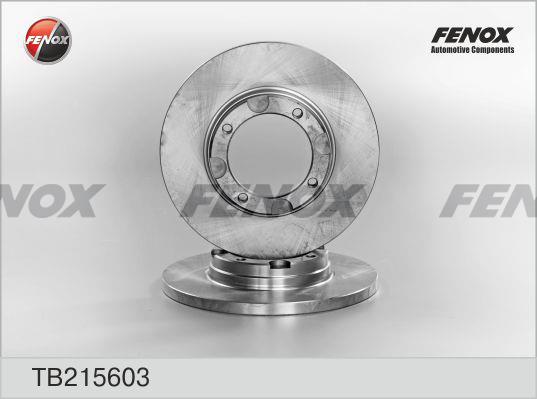 Fenox TB215603 Unventilated front brake disc TB215603: Buy near me at 2407.PL in Poland at an Affordable price!