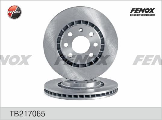 Fenox TB217065 Front brake disc ventilated TB217065: Buy near me at 2407.PL in Poland at an Affordable price!