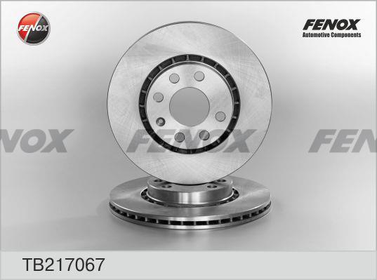 Fenox TB217067 Front brake disc ventilated TB217067: Buy near me in Poland at 2407.PL - Good price!