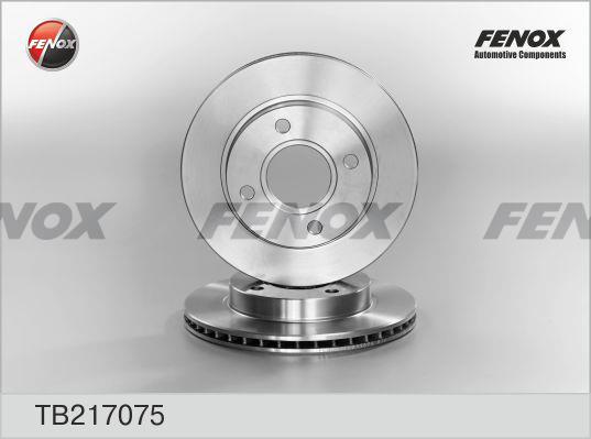 Fenox TB217075 Front brake disc ventilated TB217075: Buy near me in Poland at 2407.PL - Good price!