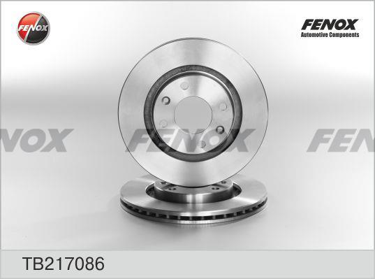 Fenox TB217086 Front brake disc ventilated TB217086: Buy near me in Poland at 2407.PL - Good price!