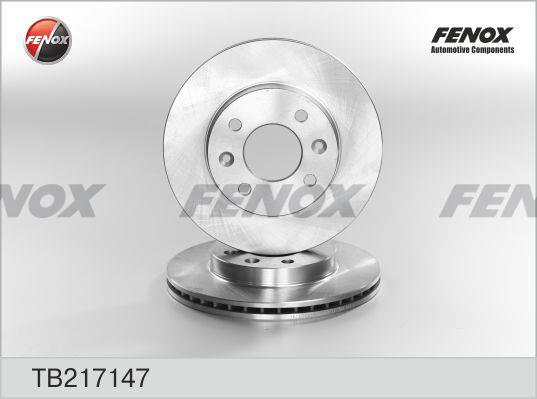 Fenox TB217147 Front brake disc ventilated TB217147: Buy near me in Poland at 2407.PL - Good price!