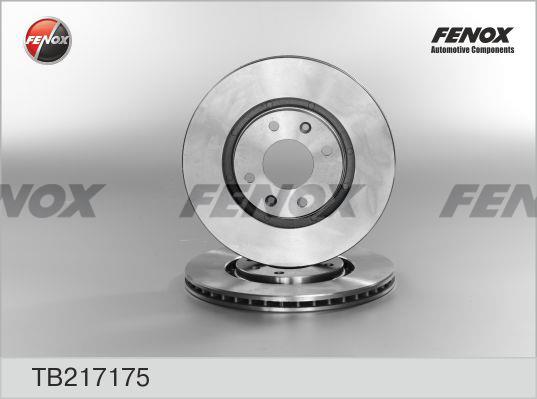 Fenox TB217175 Front brake disc ventilated TB217175: Buy near me in Poland at 2407.PL - Good price!