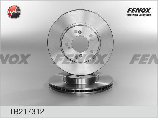 Fenox TB217312 Front brake disc ventilated TB217312: Buy near me in Poland at 2407.PL - Good price!