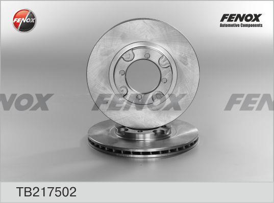 Fenox TB217502 Front brake disc ventilated TB217502: Buy near me in Poland at 2407.PL - Good price!