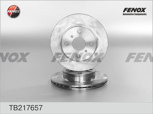Fenox TB217657 Диск гальмівний передній вентильований TB217657: Приваблива ціна - Купити у Польщі на 2407.PL!