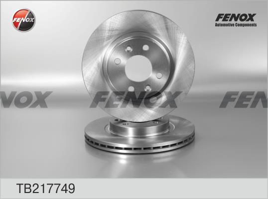 Fenox TB217749 Front brake disc ventilated TB217749: Buy near me in Poland at 2407.PL - Good price!