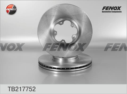 Fenox TB217752 Front brake disc ventilated TB217752: Buy near me in Poland at 2407.PL - Good price!