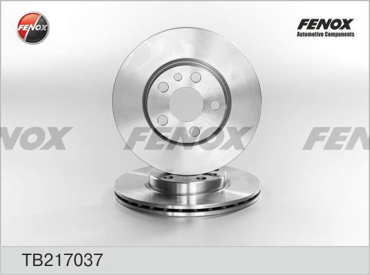Fenox TB217037 Front brake disc ventilated TB217037: Buy near me in Poland at 2407.PL - Good price!