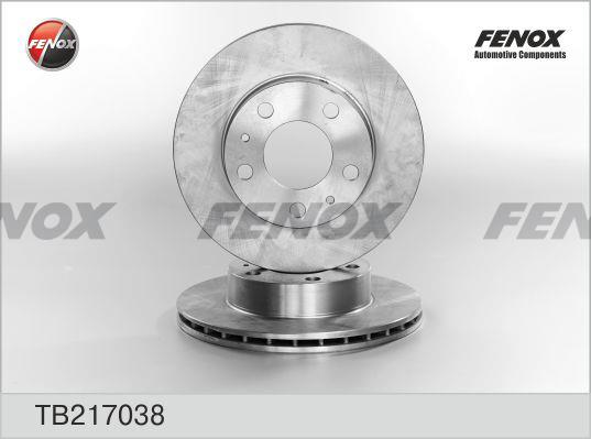 Fenox TB217038 Front brake disc ventilated TB217038: Buy near me in Poland at 2407.PL - Good price!