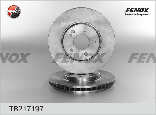 Fenox TB217197 Front brake disc ventilated TB217197: Buy near me in Poland at 2407.PL - Good price!