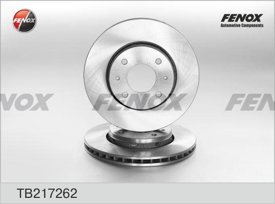 Fenox TB217262 Front brake disc ventilated TB217262: Buy near me in Poland at 2407.PL - Good price!