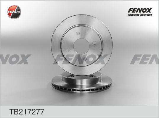 Fenox TB217277 Rear ventilated brake disc TB217277: Buy near me in Poland at 2407.PL - Good price!