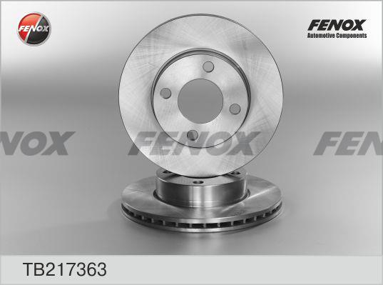 Fenox TB217363 Front brake disc ventilated TB217363: Buy near me in Poland at 2407.PL - Good price!