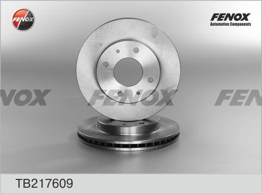 Fenox TB217609 Front brake disc ventilated TB217609: Buy near me in Poland at 2407.PL - Good price!
