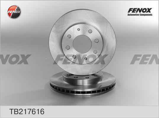 Fenox TB217616 Front brake disc ventilated TB217616: Buy near me in Poland at 2407.PL - Good price!