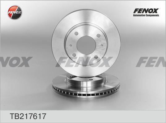 Fenox TB217617 Front brake disc ventilated TB217617: Buy near me in Poland at 2407.PL - Good price!