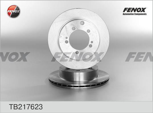 Fenox TB217623 Rear ventilated brake disc TB217623: Buy near me in Poland at 2407.PL - Good price!