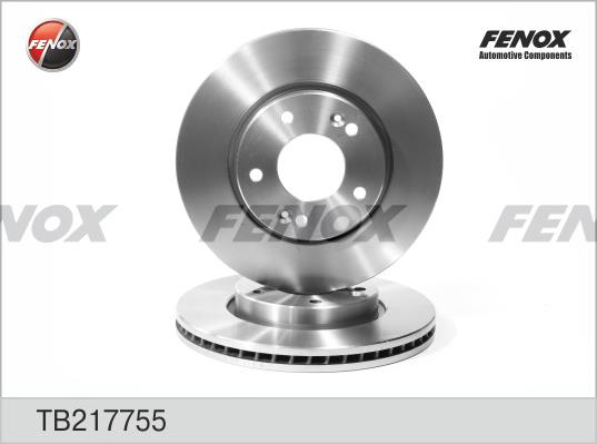 Fenox TB217755 Front brake disc ventilated TB217755: Buy near me in Poland at 2407.PL - Good price!