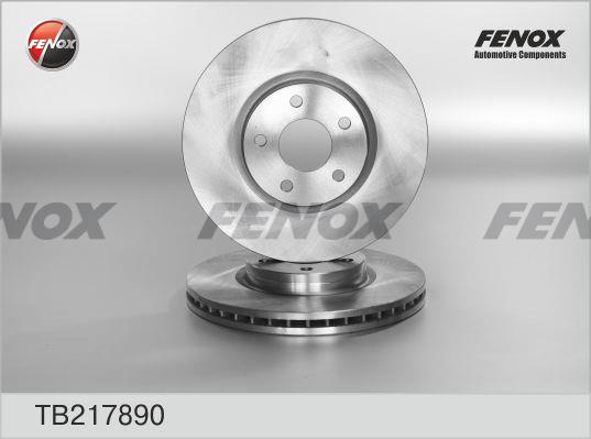Fenox TB217890 Front brake disc ventilated TB217890: Buy near me in Poland at 2407.PL - Good price!
