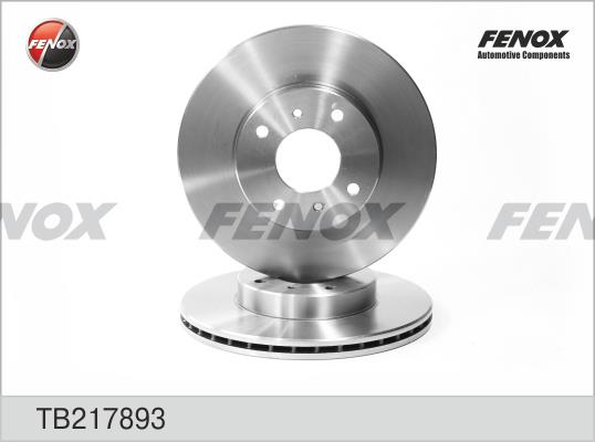 Fenox TB217893 Front brake disc ventilated TB217893: Buy near me in Poland at 2407.PL - Good price!