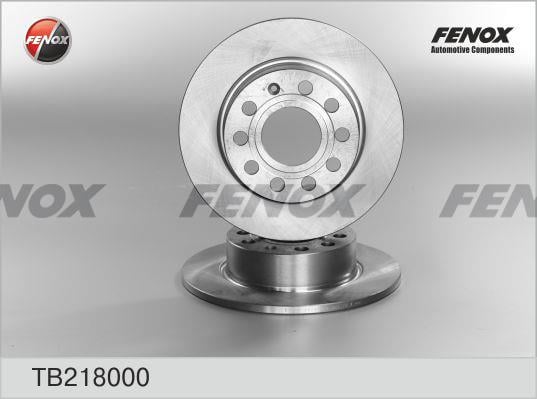 Fenox TB218000 Rear brake disc, non-ventilated TB218000: Buy near me in Poland at 2407.PL - Good price!