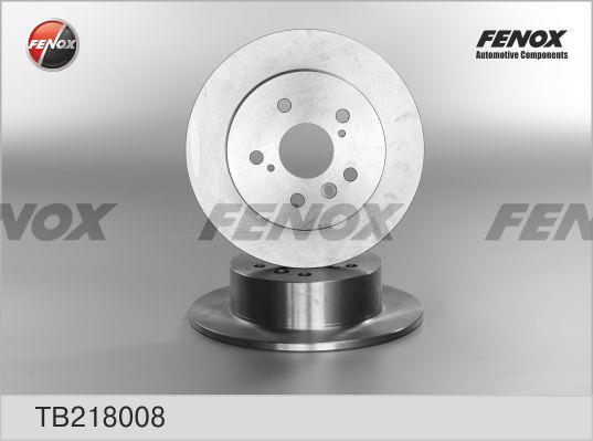 Fenox TB218008 Тормозной диск задний невентилируемый TB218008: Отличная цена - Купить в Польше на 2407.PL!