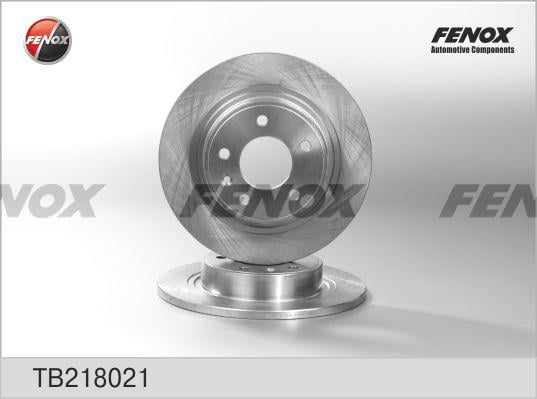 Fenox TB218021 Rear brake disc, non-ventilated TB218021: Buy near me in Poland at 2407.PL - Good price!