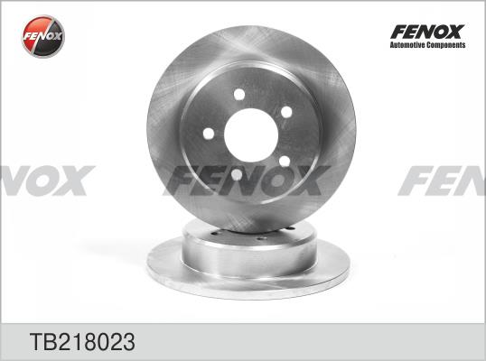 Fenox TB218023 Rear brake disc, non-ventilated TB218023: Buy near me in Poland at 2407.PL - Good price!