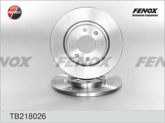 Fenox TB218026 Unventilated front brake disc TB218026: Buy near me in Poland at 2407.PL - Good price!