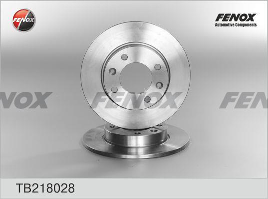 Fenox TB218028 Тормозной диск задний невентилируемый TB218028: Отличная цена - Купить в Польше на 2407.PL!