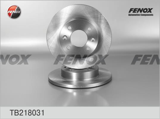 Fenox TB218031 Unventilated front brake disc TB218031: Buy near me in Poland at 2407.PL - Good price!