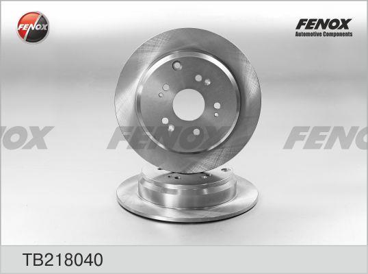 Fenox TB218040 Rear brake disc, non-ventilated TB218040: Buy near me in Poland at 2407.PL - Good price!