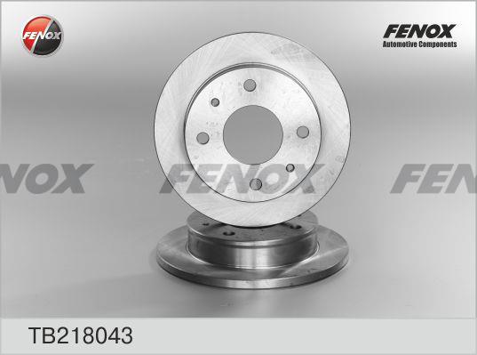 Fenox TB218043 Unventilated front brake disc TB218043: Buy near me in Poland at 2407.PL - Good price!