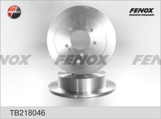 Fenox TB218046 Rear brake disc, non-ventilated TB218046: Buy near me in Poland at 2407.PL - Good price!