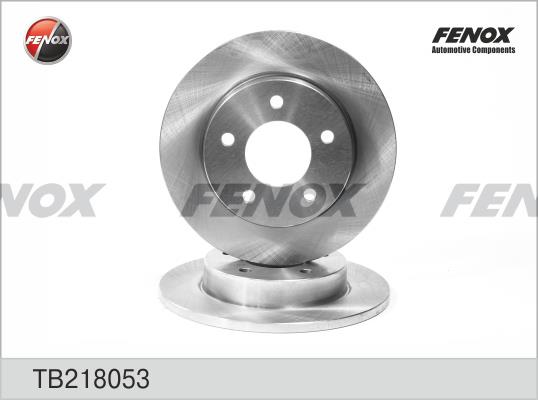 Fenox TB218053 Rear brake disc, non-ventilated TB218053: Buy near me in Poland at 2407.PL - Good price!