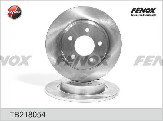 Fenox TB218054 Rear brake disc, non-ventilated TB218054: Buy near me at 2407.PL in Poland at an Affordable price!