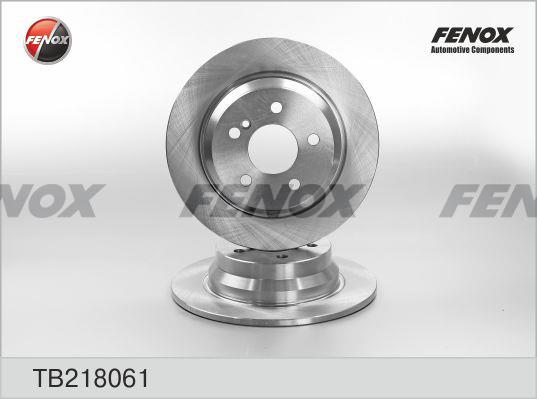 Fenox TB218061 Тормозной диск задний невентилируемый TB218061: Отличная цена - Купить в Польше на 2407.PL!