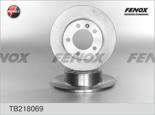 Fenox TB218069 Rear brake disc, non-ventilated TB218069: Buy near me in Poland at 2407.PL - Good price!