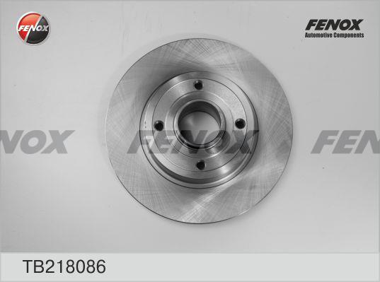 Fenox TB218086 Rear brake disc, non-ventilated TB218086: Buy near me in Poland at 2407.PL - Good price!