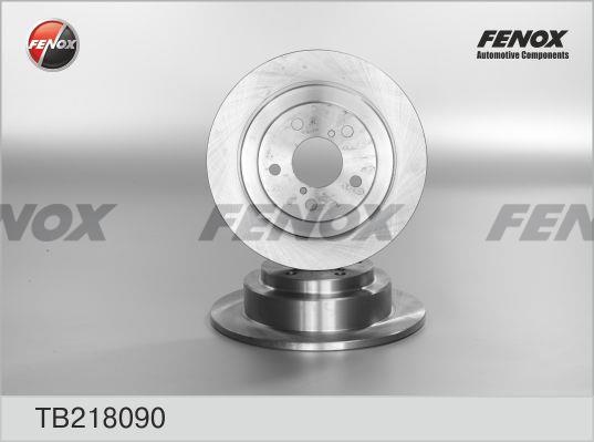 Fenox TB218090 Rear brake disc, non-ventilated TB218090: Buy near me in Poland at 2407.PL - Good price!