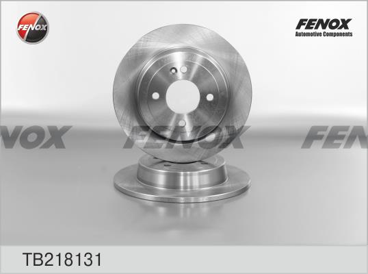 Fenox TB218131 Rear brake disc, non-ventilated TB218131: Buy near me in Poland at 2407.PL - Good price!